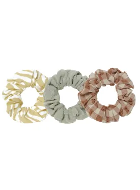 The Scrunchie Set (3 Pack) by Rylee & Cru - Zebra, Laurel, Summer Plaid