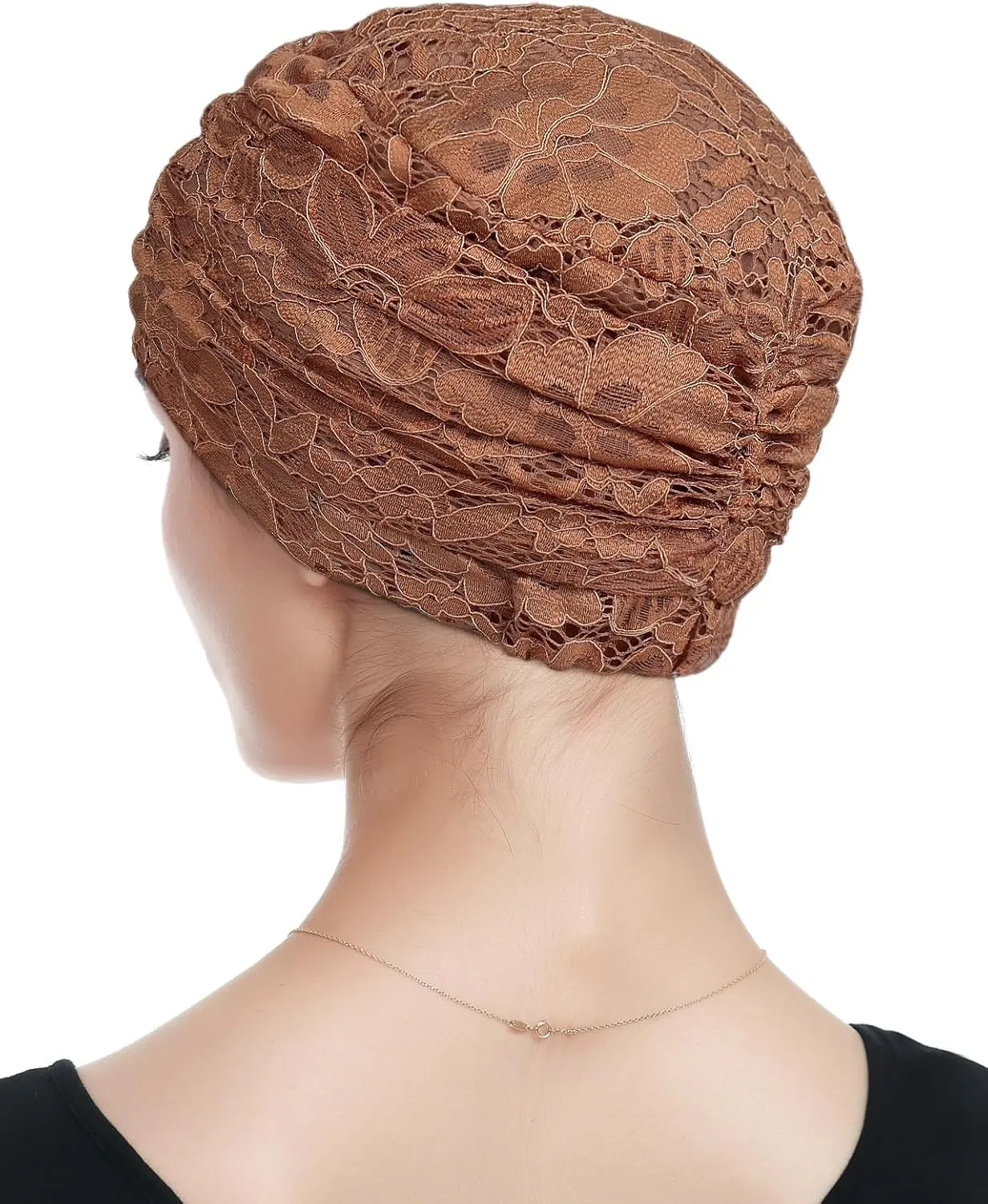 Womens Viscose Beanie Lace Turban Soft Sleep Cap Chemo Hats