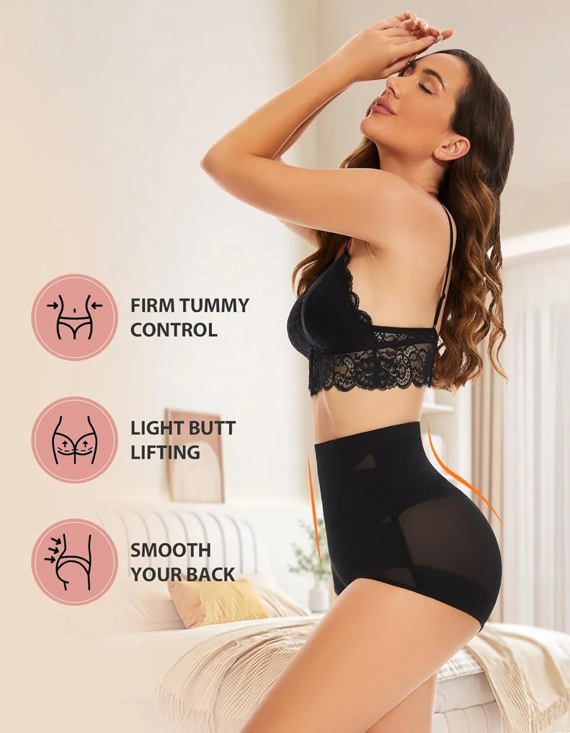 YADIFEN Tummy Control Shapewear for Women High Waisted Panties Slimming Body Shaper Compression Underwear Stomach Girdle