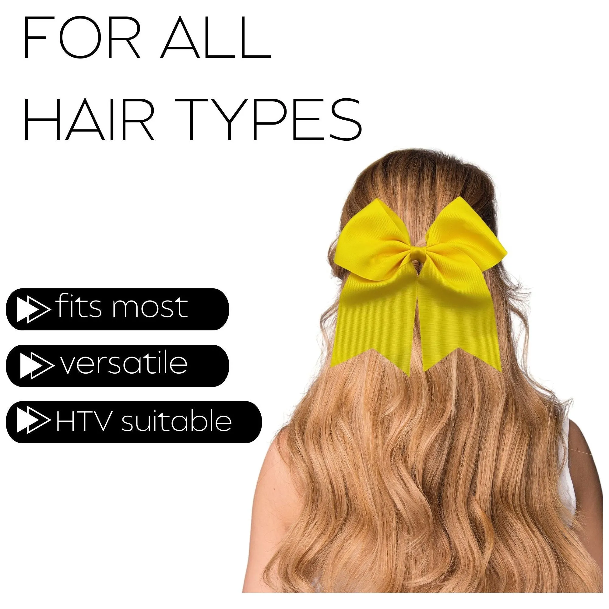 Yellow Clip Hair Bow