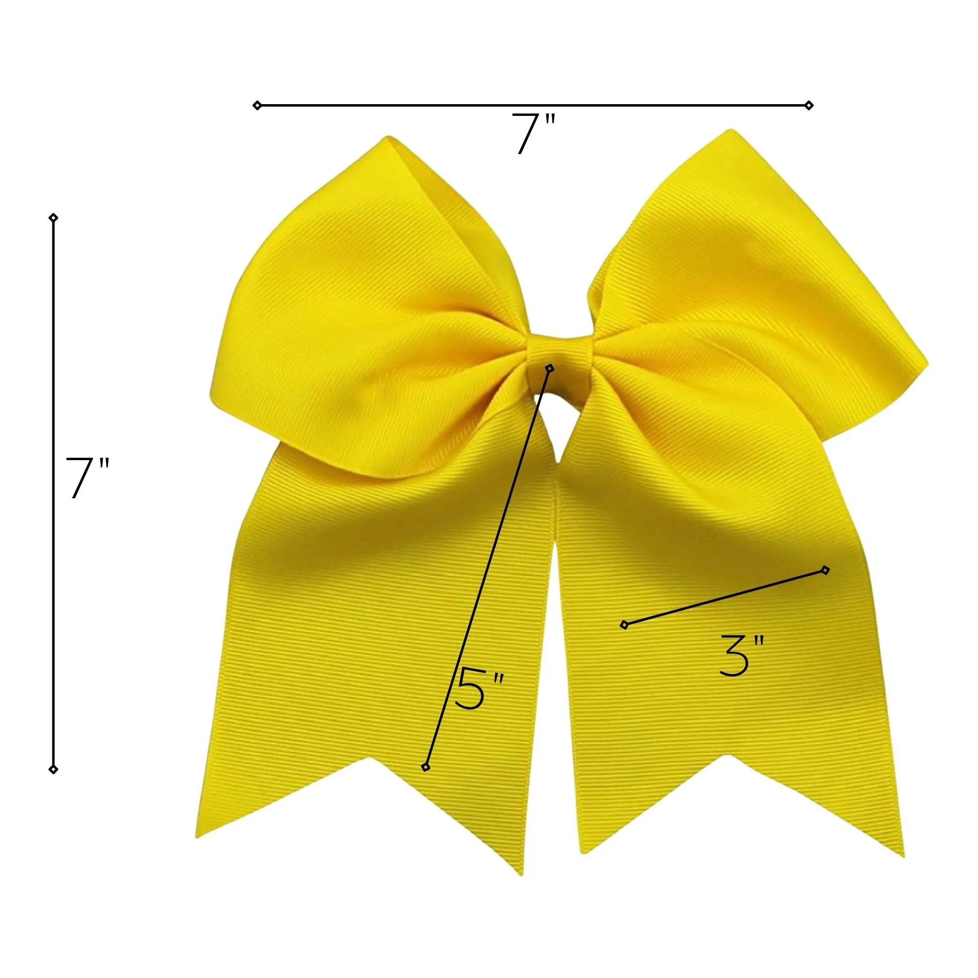Yellow Clip Hair Bow